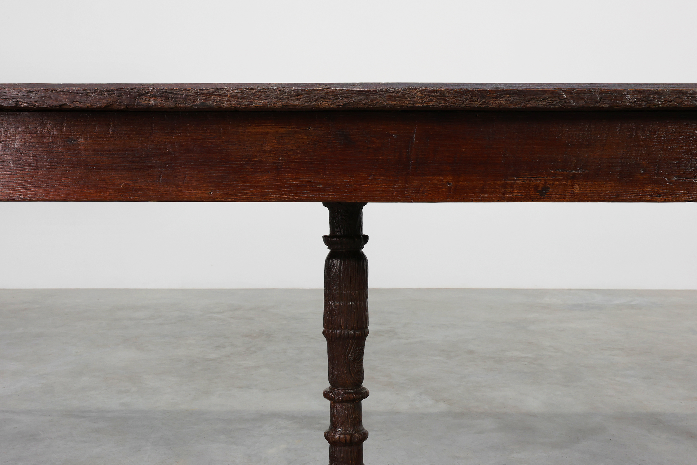 17th‑Century Flemish Solid Oak Monastery Table, Belgiumthumbnail